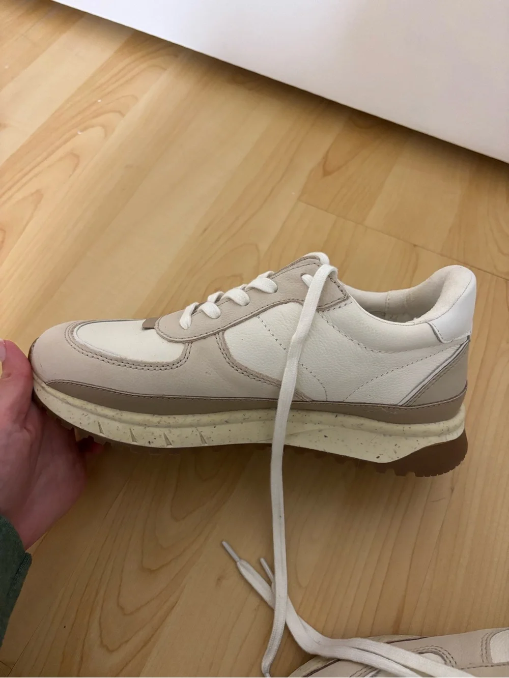 Madewell Beige and White Women’s Sneakers